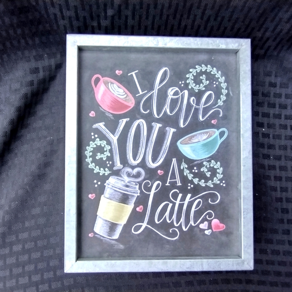 Wall Deco. I Love You a Latte
